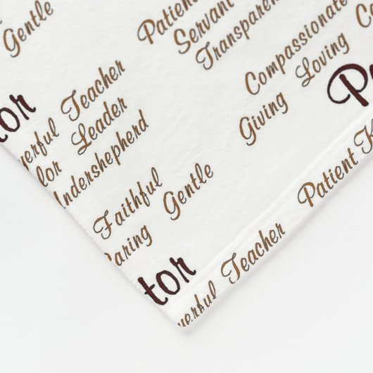 Pastor Attributen Fleece Deken (Hoek)