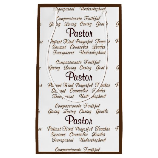 Pastor Attributen Klein Cadeauzakje (Voorkant)