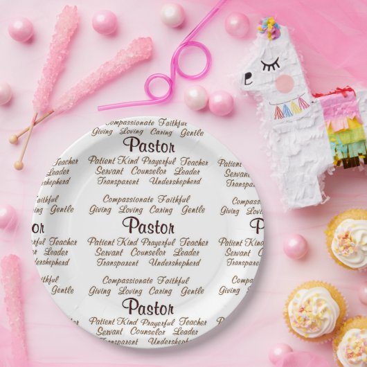 Pastor Attributen Papieren Bordje (Feest)