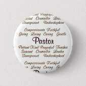 Pastor Attributen Ronde Button 5,7 Cm (Voorkant)