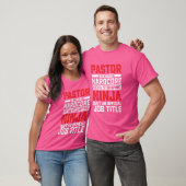 Pastor Because Devil Stomping Ninja Isnu2019t een T-shirt (Unisex)