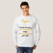 Pastor Because Hardcore Devil Stomping Ninja bl T-shirt (Voorkant volledig)