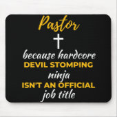 Pastor Because Hardcore Devil Stomping Ninja Muismat (Voorkant)