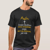 Pastor Because Hardcore Devil Stomping Ninja T-shirt (Voorkant)