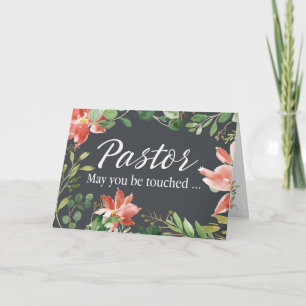 Pastor Beterschap Groene en Bloemrijke Lijst Kaart