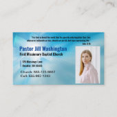 Pastor Blue Visitekaartje (Voorkant)