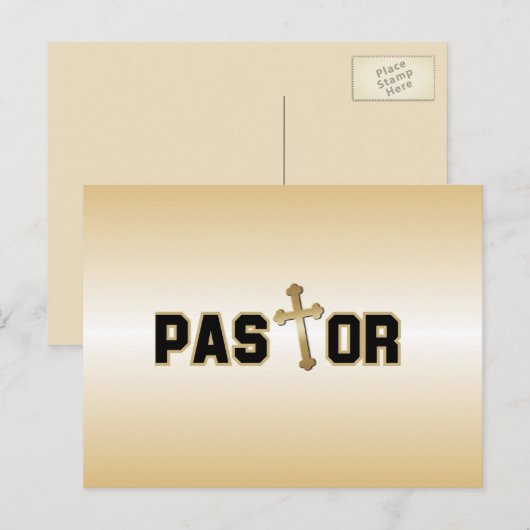 pastor briefkaart (Voorkant / Achterkant)