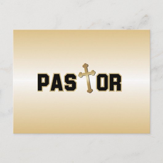 pastor briefkaart (Voorkant)