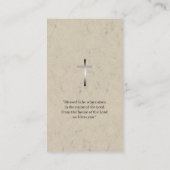 pastor | Christelijk kruisje Visitekaartje (Achterkant)