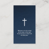 pastor | Christelijk kruisje Visitekaartje (Achterkant)