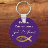 Pastor Christelijke Church God is goed ministerie Sleutelhanger (Voorkant)