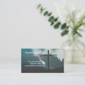 Pastor Church met kruis Visitekaartje (Staand voorkant)