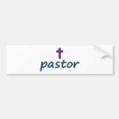 pastor Cross2 Bumpersticker (Voorkant)
