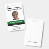 Pastor Custom Badge (Voor- en achterkant)