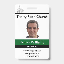 Pastor Custom Badge