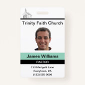 Pastor Custom Badge (Voorkant)