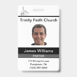 Pastor Custom Badge