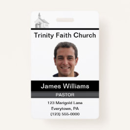 Pastor Custom Badge
