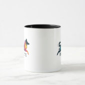 Pastor de Shetland poligonal en amarillo y azul Mok (Midden)