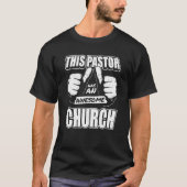 Pastor Deze pastoor heeft een geweldige kerk T-shirt (Voorkant)