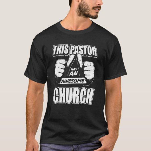 Pastor Deze pastoor heeft een geweldige kerk T-shirt (Voorkant)