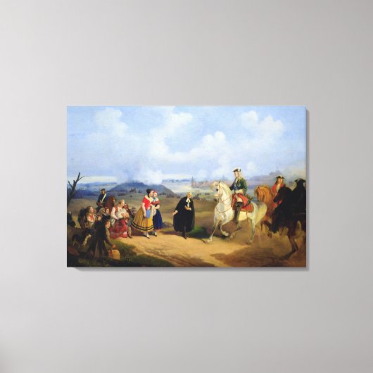 Pastor Ernst Glueck introduceert Marta Canvas Afdruk (Voorkant)