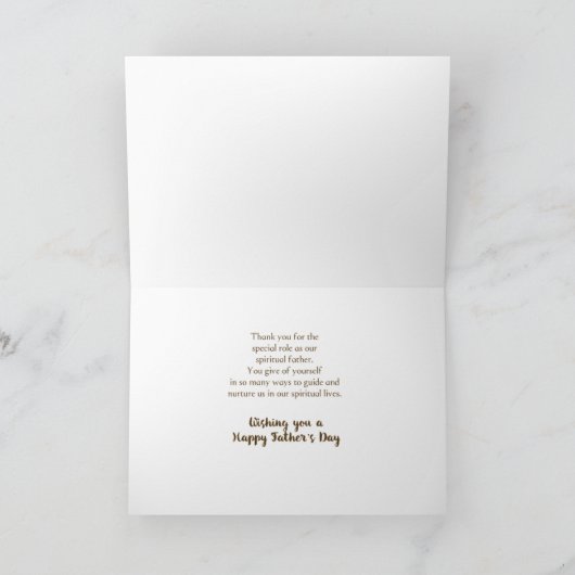 Pastor Fathers Day Qualities Kaart (Binnen)