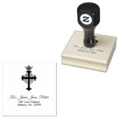 Pastor gepersonaliseerd rubberstempel (Gestempeld)
