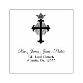 Pastor gepersonaliseerd rubberstempel (Afrduk)