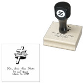 Pastor gepersonaliseerd rubberstempel (Gestempeld)