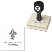 Pastor gepersonaliseerd rubberstempel (Gestempeld)