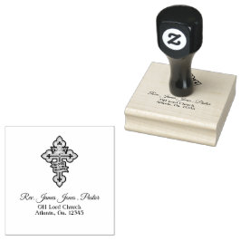 Pastor gepersonaliseerd rubberstempel