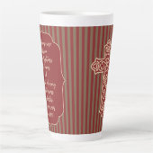 Pastor Geschenk Leiderschap Schrift Kruis Latte Mok (Voorkant)