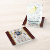 Pastor Gifts Personalized, Christelijke Onderzette Glazen Onderzetter (Schuin)