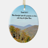 Pastor, God zegene je! Isaiah 52:7 Keramisch Ornament (Rechts)