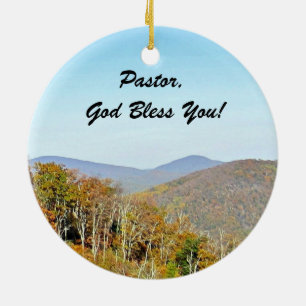 Pastor, God zegene je! Isaiah 52:7 Keramisch Ornament