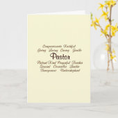 PASTOR Hartelijk dank Kaart (Gele Bloem)