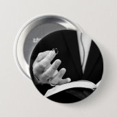 Pastor Holding Ring Ronde Button 7,6 Cm (Voorkant /achterkant)