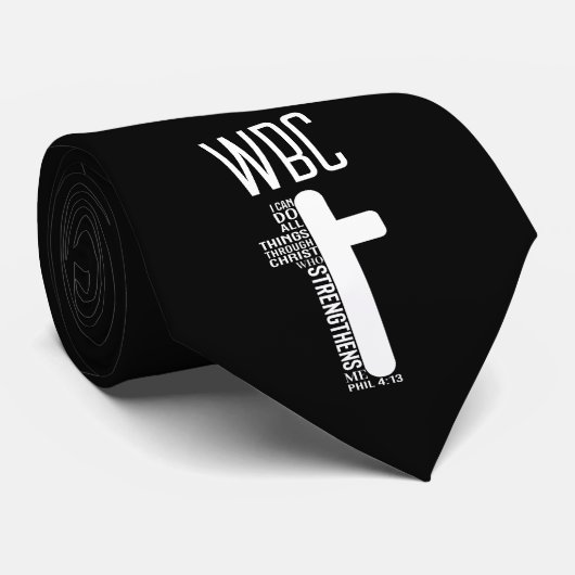 Pastor Initialen Kerknaam Filippenzen 4 13 Stropdas (Opgerold)