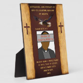 Pastor Jubileum cadeau-ideeën, Pastor waardering Fotoplaat (Zijkant)