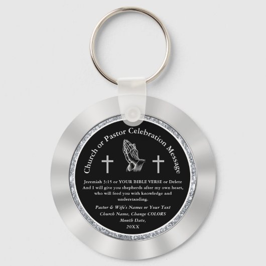 Pastor Jubileum Favors of Church Jubileum Sleutelhanger (Voorkant)