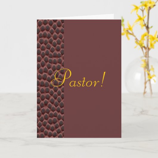 pastor kaart (Gele Bloem)