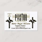 Pastor/kerk gepersonaliseerd visitekaartje (Voorkant)