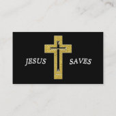 Pastor/kerk gepersonaliseerd visitekaartje (Achterkant)