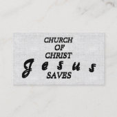 Pastor/kerk gepersonaliseerd visitekaartje (Achterkant)