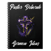 Pastor Kerk Leider Sermon Idee Gepersonaliseerd Notitieboek (Voorkant)