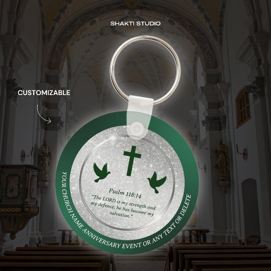 Pastor Kerkjubileum Geschenk aangepaste Bijbelteks Sleutelhanger