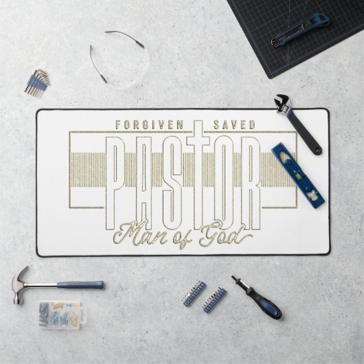Pastor Man Gods Bureaumat (Werkstation)