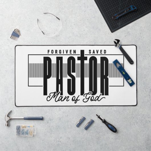 Pastor Man Gods Bureaumat (Werkstation)