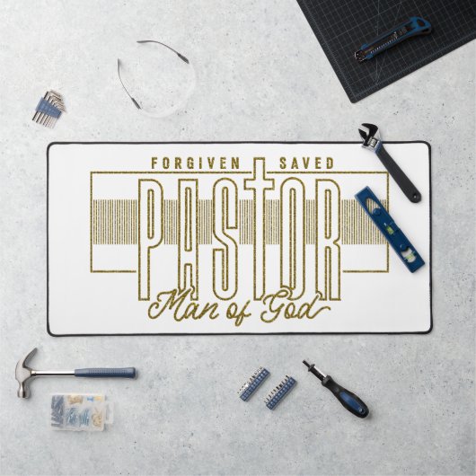 Pastor Man Gods Bureaumat (Werkstation)